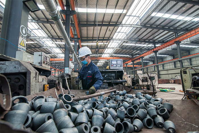 滁州网架配件-锥头加工车间